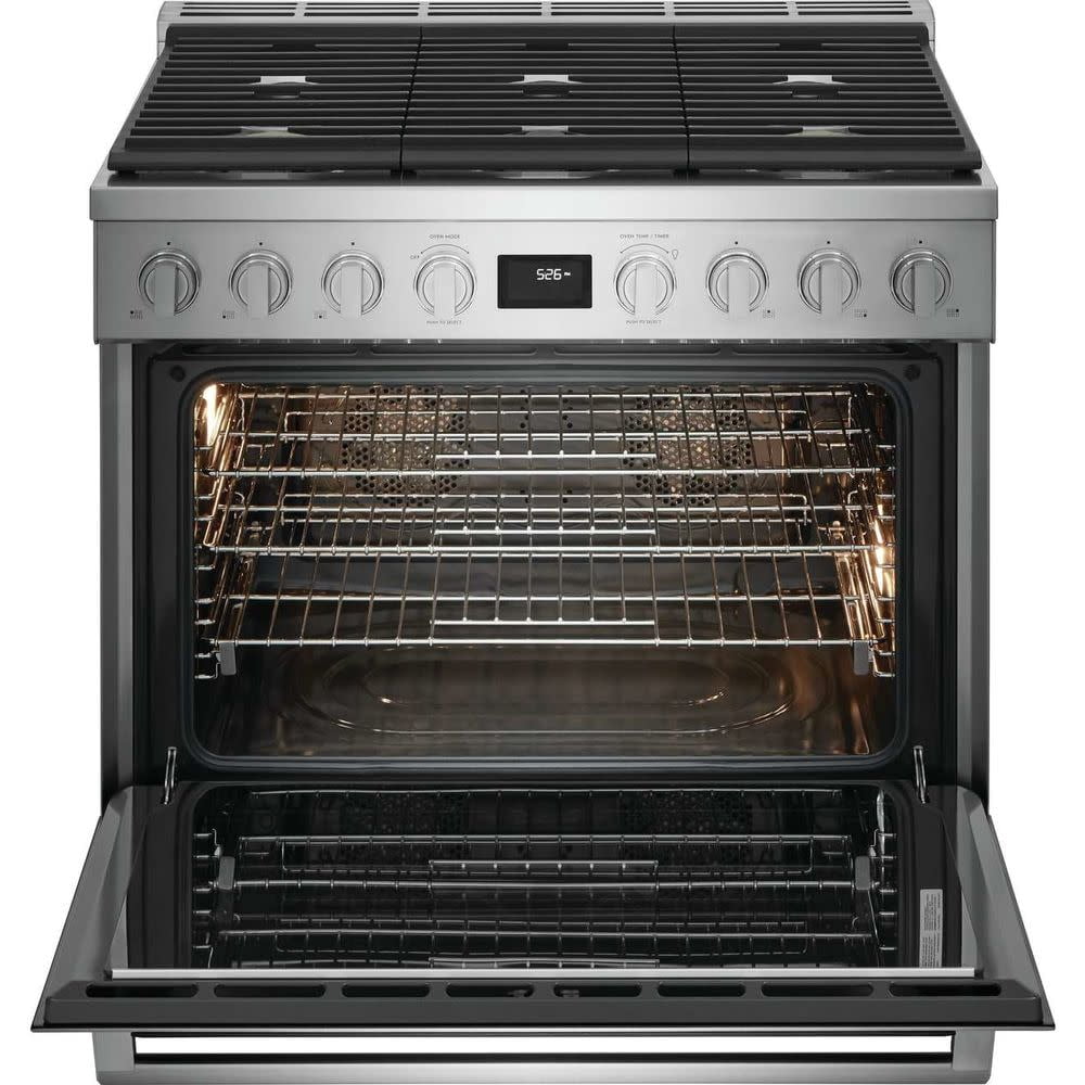Electrolux Ecfd3668a 36" Wide 4.4 Cu. Ft. Free Standing Dual Fuel Range - Stainless Steel