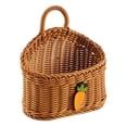 thumbnail image 2 of Cesta de almacenamiento decorativa organizadora de pared cesta de frutas colgante para marrón, 2 of 9