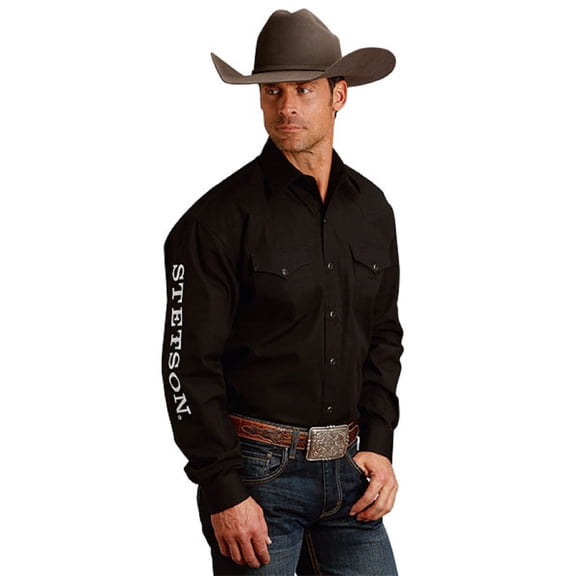 Stetson Black Team Logo Marketing - Mens Shirt - 11-001-0489-1022Bl