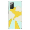 thumbnail image 1 of DistinctInk Clear Shockproof Hybrid Case for Samsung Galaxy Note 20 (6.7" Screen) - TPU Bumper, Acrylic Back, Tempered Glass Screen Protector - Blue Yellow Sun Sky Clouds, 1 of 3
