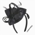 thumbnail image 5 of HCNTES Fascinators Headband with Feather, Women's Tea Party Hat for Kentucky Derby, Cocktail, Wedding, Fancy Dress Party Black, 5 of 5