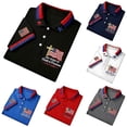 thumbnail image 6 of CONROSES 250Th Anniversary Usa Men's Short Sleeve Polo Shirts Patriotic Usa Flag Graphic Collared Independence Day Polo Shirt for Men 4Th Of July Golf Shirts, 6 of 6