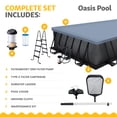 thumbnail image 3 of Funsicle 24 Ft Oasis Designer Lap Above Ground Pool with Pump, Rectangular Frame, 3 of 6