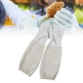 thumbnail image 6 of figatia 2 Pieces Beekeeping Gloves Bee Protective Sleeves PU Leather Reusable Beekeeper Gauntlets Hand Protector for Women Beekeepers XL, 6 of 8