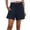 247Dark Blue1091, variant on Womens Casual Summer Smocked Elastic Waist Comfy Detail Beach Shorts Versatile Outdoor Leisure Work Solid Color Bottoms