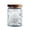 D, variant on Glass Storage Jar Airtight Sealed Container Transparent Food Grade Vessel for Tea Grains Candy Coffee Beans and Dry Goods Preservation(Clear)