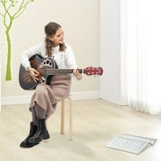 Lowestbest 41 Full-Size Acoustic-Electric Guitar, Cutaway Ballad Guitar with Round Back For Guitar Lovers, Sunset Color