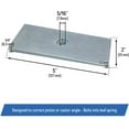 thumbnail image 3 of 2" Wide Steel 2 Degree Shims Wedge for Pinion Angle or Caster - Set of 2, Zinc Plated (2° Degree), 3 of 4