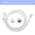 thumbnail image 2 of KAKOWELY 1 Set PVC Washing Machine Water Inlet Hose Length White Water Inlet Supply Line,59.06X"X1.38"X1.38", 2 of 4