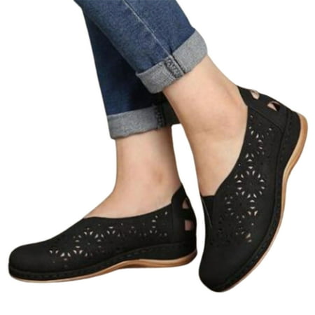 

Flm Women Sandals Breathable Round Toe Fashion Hollow Out Round Toe Sandals Shoes