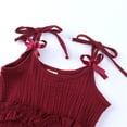 thumbnail image 3 of Vedolay Girls 2023 Summer Crew Neck Sleeveless Solid Color Jumpsuit, 0-6 Months, 3 of 5