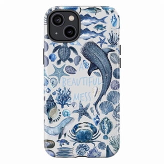 Blue Ocean Sea Life iPhone Case – Underwater Marine Animals Design