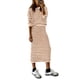 thumbnail image 1 of Conjunto de Suéter y Falda a Rayas para Mujer PRETTYGARDEN 2 Piezas Talla M, 1 of 8