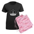 thumbnail image 5 of CafePress - Crown Women's Dark Pajamas - Women's Short Sleeve Print T-Shirt and Pants Dark Cotton Pajama Set, 5 of 7