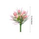 thumbnail image 3 of Ramo de tulipanes de lavanda artificial - 12 flores de seda realistas para decoración del hogar, centros de mesa de bodas y manualidades DIY, 3 of 6