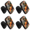 thumbnail image 2 of 4 Pcs Square Cabinet Handle Drawer Pulls Pumpkin Knobs with Screws Furniture Office Cabinet Knob Decoration, 2 of 7
