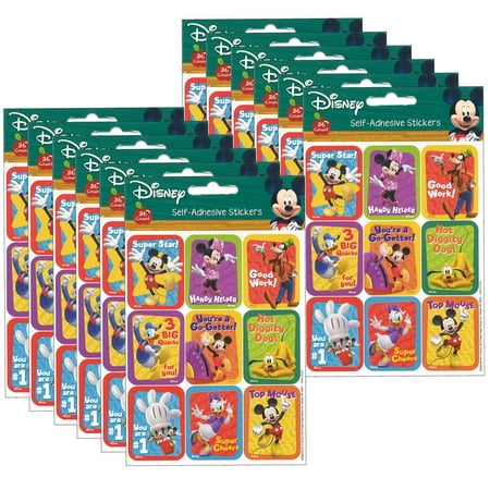 UPC: 0194629034987 | Eureka Mickey Mouse Clubhouse Motivational Giant Stickers 36 Per Pack 12 Packs