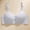 #381-Light Blue, variant on Women's Bra, Lightweight with Front Closure, Wire-Free, Comfortable Breathable Push-Up Adjustable for Daily Use