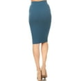 thumbnail image 3 of Women's Pull On High Waist Casual Office Bodycon Solid Pencil Skirt S-3XL, 3 of 5