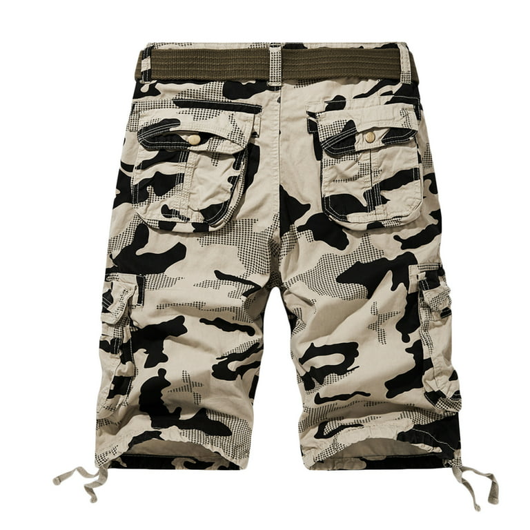 OGLCCG Cargo Shorts for Men Cotton Camo Relaxed Loose Fit Multi-Pocket  Shorts Summer Outdoor Hiking Fishing Shorts M-5XL 