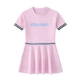 thumbnail image 7 of Girls One Piece Swimsuit Skirted Kids Bathing Suits Zipper Short Sleeves Swimwear Girls Swim Dress, 7 of 7