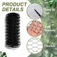 thumbnail image 3 of Chicken Wire, 6 x 118 Inch Iron Mesh Netting Floral Wire Plant Cage, Black, 3 of 6