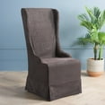 thumbnail image 2 of SAFAVIEH Becall Transitional Cotton Solid Dining Parsons Chair, Grey, 2 of 14