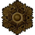 thumbnail image 5 of 17 3/8"OD x 1 3/4"P Bremen Ceiling Medallion, Hand-Painted Pale Gold, 5 of 8