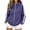 01# Navy, variant on Zip Up Hoodie for Women Long Sleeve Drawstring Oversized Sweatshirt Jacket Side White Stripe Sweatshirts Black S