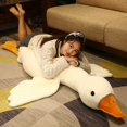 thumbnail image 3 of Pato gigante JAMW de 90cm peluche almohada esponjosa blanco, 3 of 5