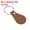 Dark Brown, variant on Leather Key Fob Kit, PU Leather Key Fob Blanks and Key Rings for Laser Engraving, Orange 16 Pack