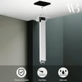 thumbnail image 4 of Westbrass 1/2" IPS x 9" Square Rainfall Ceiling Mount Shower Arm & Flange, Polished Chrome, 4 of 10