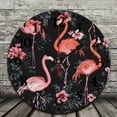 thumbnail image 2 of flamingos flowers kitsch Round Wooden Wall Clock for Home Decor Silent Mechanical Movement, Wall art Decor Perfect for Decorating Living Rooms, Kitchens, Dorms, And As Practical Everyday Gifts, 2 of 8