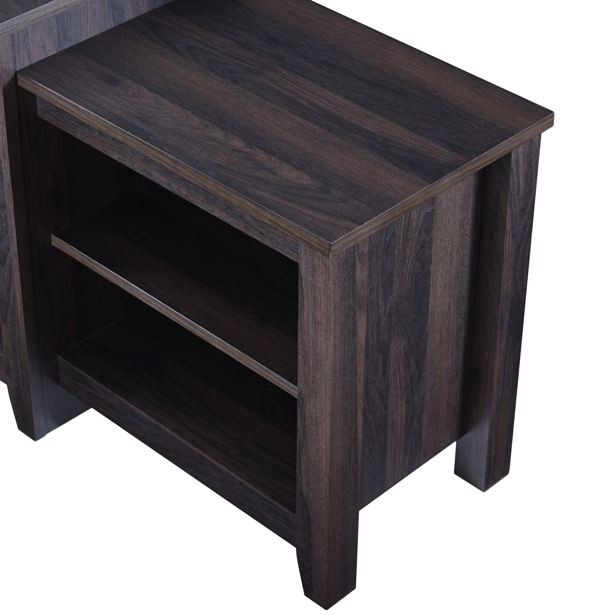Walker Edison Transitional Farmhouse TV Stand for TVs up to 85", Espresso