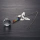 thumbnail image 4 of Candelabro bola de cristal cuentas de arcoíris decoración de ventanas para el hogar atrapasol colgante decoración de boda favores Kits de decoración para fiestas mariposa de 60 mm + bola de 30 mm Wosthever HA1661-01, 4 of 6