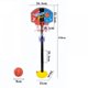 thumbnail image 5 of Aro de baloncesto para niños, altura ajustable de 1,7 a 3,7 pies, portería de baloncesto para interiores con bomba de balón, red de baloncesto, base, tubo inflable, para niños, niñas de 2, 3, 4 y 5, 5 of 7