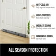 thumbnail image 6 of (2 pack) GORILLA GRIP Door Draft Stopper, 32", Blocks Air Wind Noise for Gaps Up to 3” Under Doors, Gray Paw, 6 of 10