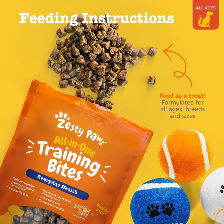 Zesty Paws All-in-One Training Bites, Peanut Butter, 8 oz photo 4