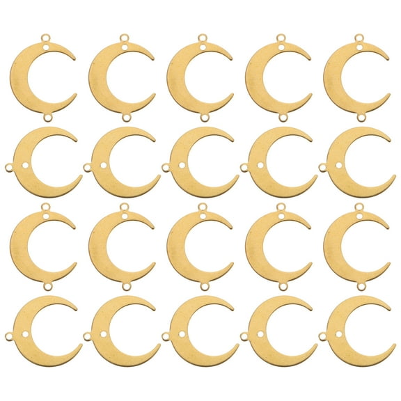 unbranded 50 Pcs DIY Jewelry Findings Moon Connector Necklace Phases Golden
