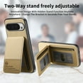 thumbnail image 5 of Dteck for Google Pixel 9 / 9 Pro Case Wallet with Card Holder, RFID Blocking Credit Slots Kickstand Shockproof Phone Cover for Women Men 6.3 inch,Khaki, 5 of 9