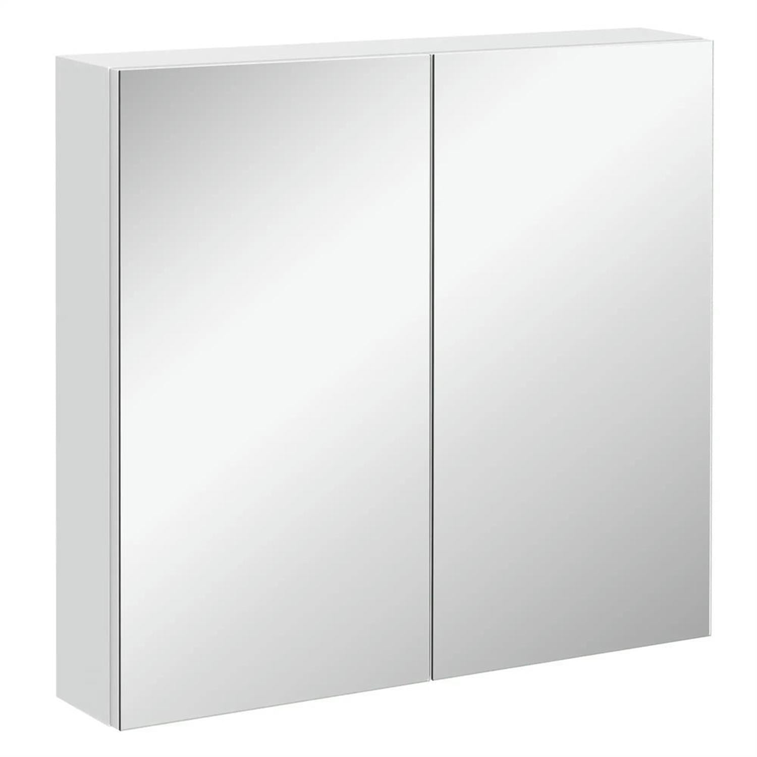 Demi Bonn Medicine Cabinet 24"x22" Steel Frame, Double Door Wall Mount, Bathroom Storage for Spacious Organizer, White