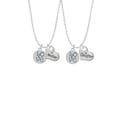 thumbnail image 2 of Delight Jewelry Silvertone Love Circle Mother & Daughter Heart Necklaces (Set of 2), 19"+2", 2 of 4