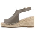 thumbnail image 3 of Journee Womens Crew Wedge Heel Espadrille Sandals, Widths Available, 3 of 10