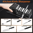 thumbnail image 3 of Professional 3-Stage Electric Knife Sharpener with Diamond Abrasive for Precision Sharpening and Polishing, 3 of 6