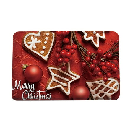 

Fjofpr Clearance Foot Cushions Christmas Cartoon Home Door Mat Absorbent Mat Living Room Kitchen Floor Mat