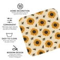 thumbnail image 3 of Kdxio Sunflowers And Bee Funny Coasters,4 Pcs Leather Coasters,Housewarming Gifts,Protect Furniture from Water Marks Scratch and Damage, 3 of 8