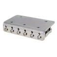 thumbnail image 3 of Juego de puente para guitarra eléctrica de 65 mm con 6 cuerdas y llave de tornillo, color plateado Plata, 3 of 7