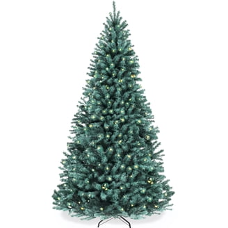 Best Choice Products Indoor 6ft Pre-Lit Spruce Hinged Artificial