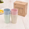 thumbnail image 5 of 4-Pack Reusable Glass & Stainless Steel Drinking Cups (13.5 OZ) - Durable Sturdy Cups for Children and Adults' Daily Use - A, 5 of 9