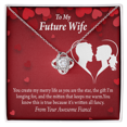 thumbnail image 1 of À Ma Fiancée Joyeuse Vie Infini Noeud Collier Message Carte, 1 of 7